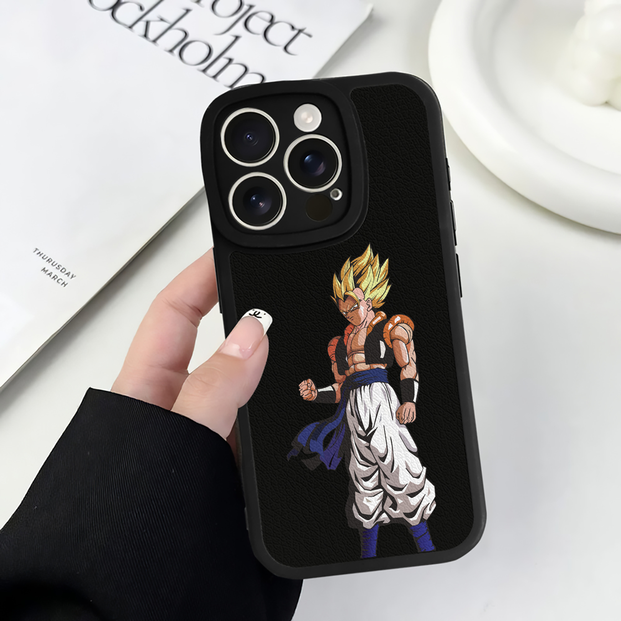 （画像用） ドラゴンボール DRAGON BALL 【iPhone 16シリーズ対応】シリコンスマホケース（レザー調） 材質：シリコン